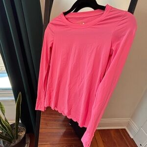 Lilly Pulitzer Luxletic Renay Pink Long Sleeve Top